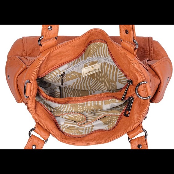 Nwt French Leather Waterproof Adjustable Purse - Picture 4 of 5